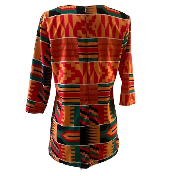 African Women Clothes Dashiki Top Traditional Print Clothing Size Large - Picture 5 of 10